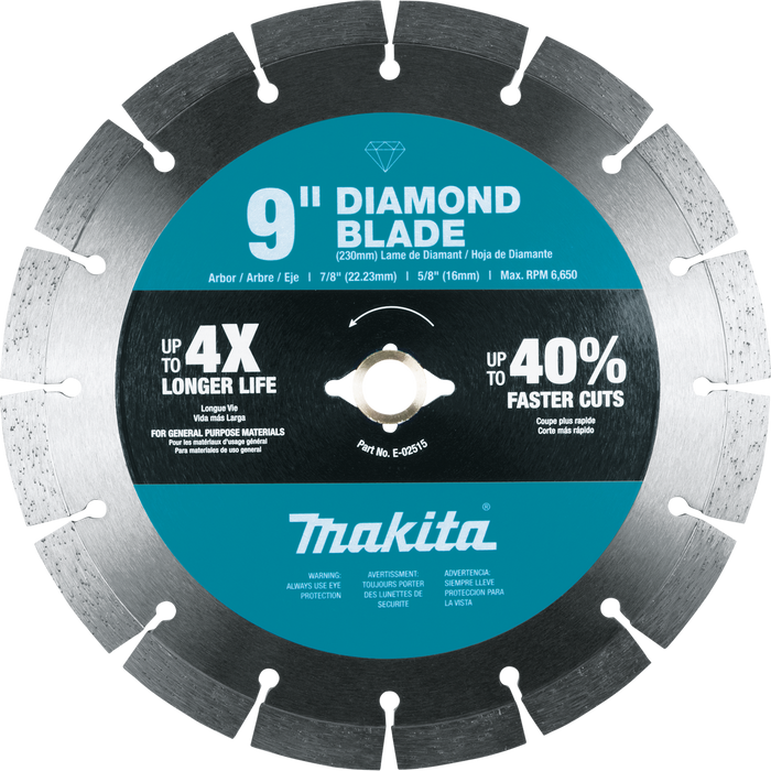 9" Diamond Blade, Segmented, General Purpose