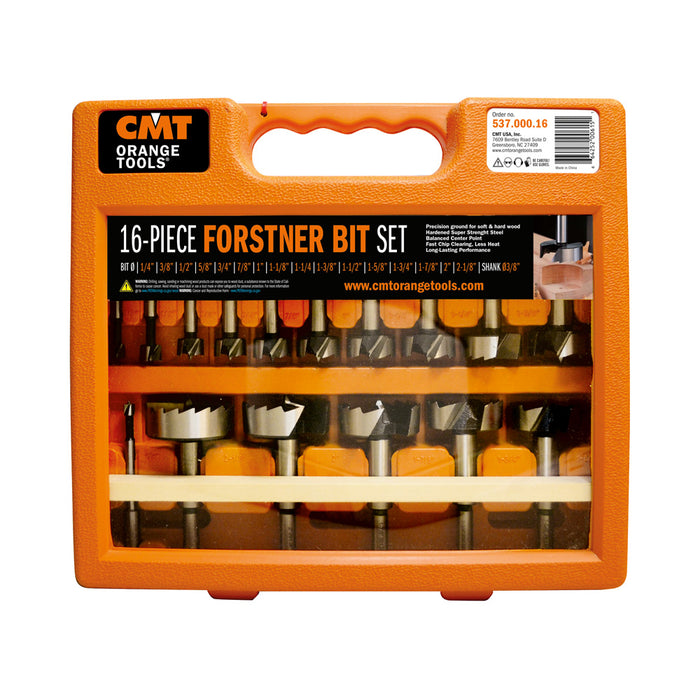 CMT 537.000.16 16 Piece Forstner Bit Set