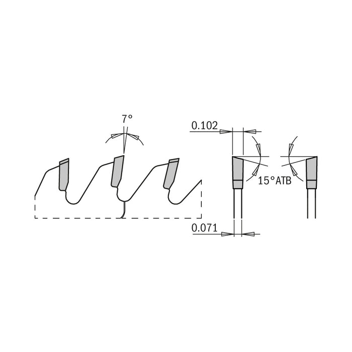 CMT Orange Tools 253.072.12 ITK Comp Miter 12"x72x1"