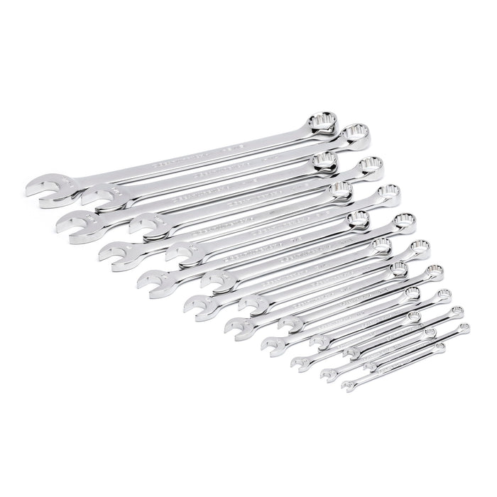 GEARWRENCH GWMSCWL12SAE 19 Piece 12 Pt Long Pattern Long Pattern Combination SAE Wrench Set