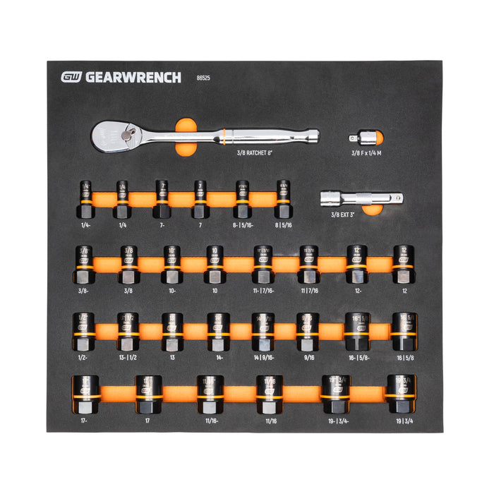 GEARWRENCH 86525 31 Piece Bolt Biter Ratchet Socket Set