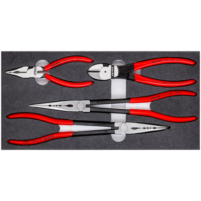 Knipex 00 20 01 V16 4 Piece Automotive Pliers Set in Foam Tray