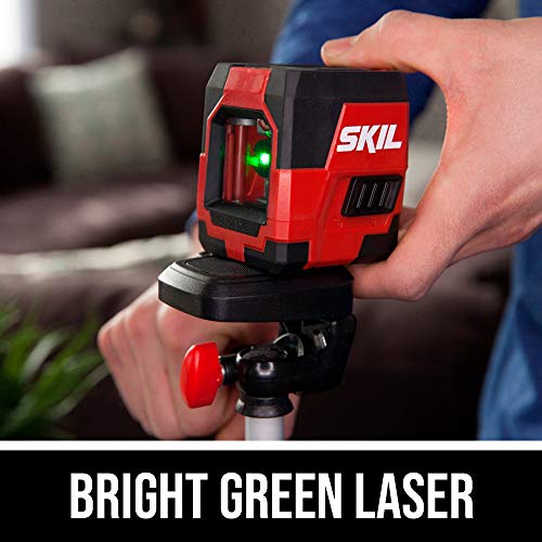 SKIL LL9324G-01 65ft Green Self-leveling Cross Line Laser Level