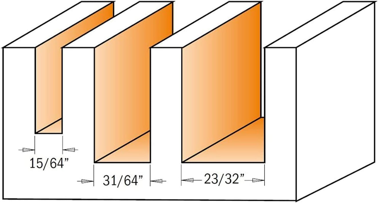 CMT 811.501.11 3-Piece Plywood Groove