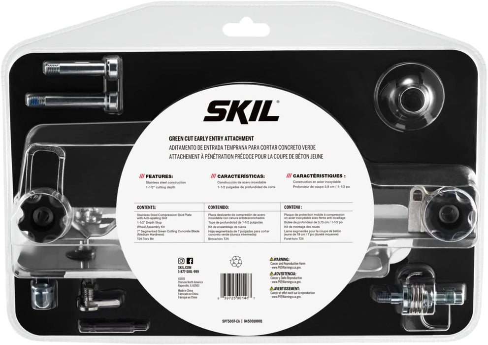 Skil SPT5007-EA Concrete Saw Green Cut Early Entry Attachment