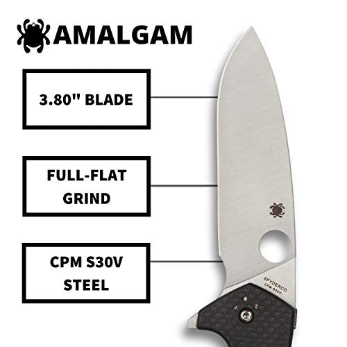 Spyderco C234CFP Amalgam Premium Flipper Knife