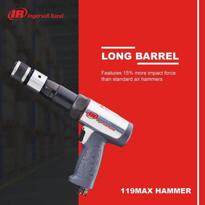 Ingersoll Rand 119MAXK Vibration Reduced Long Barrel Air Hammer