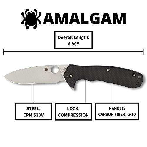 Spyderco C234CFP Amalgam Premium Flipper Knife