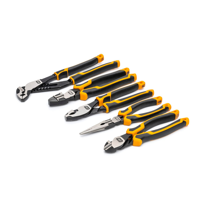 GEARWRENCH GWMSPLR01 5 Piece PITBULL Cushion Grip Pliers Set