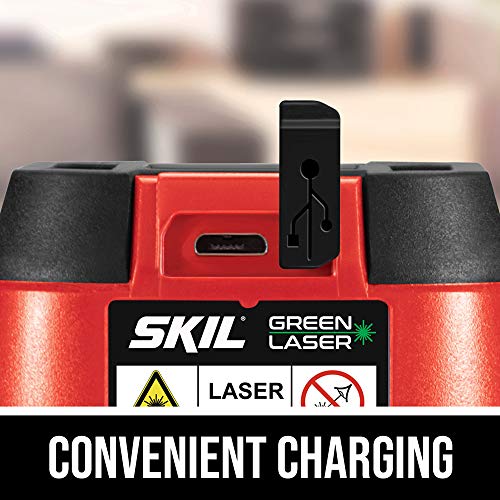 SKIL LL9324G-01 65ft Green Self-leveling Cross Line Laser Level