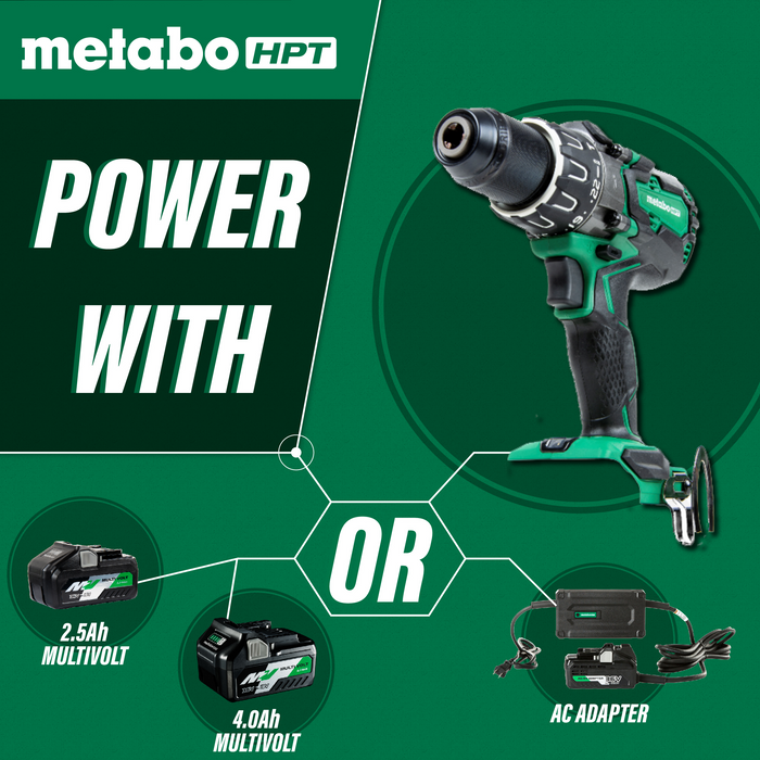 Metabo HPT DV36DAG 36V Cordless Hammer Drill Kit with Batteries and Charger