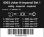 Wera 6003 Joker 8 Imperial Set 1 Combination Wrench Set, 8 Pieces