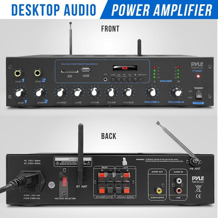 Bluetooth Audio Amplifier System PT506BT.5