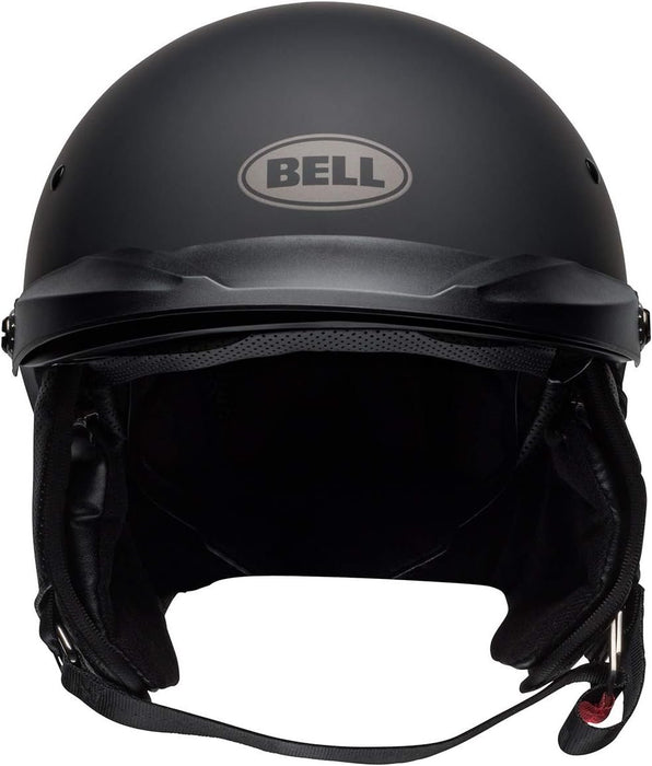 Bell Pit Boss Open-Face Motorcycle Helmet (Solid Black, Large)